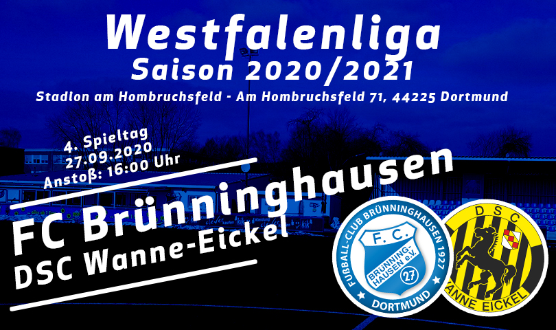 Spieltagsposter FC Brünninghausen - DSC Wanne-Eickel
