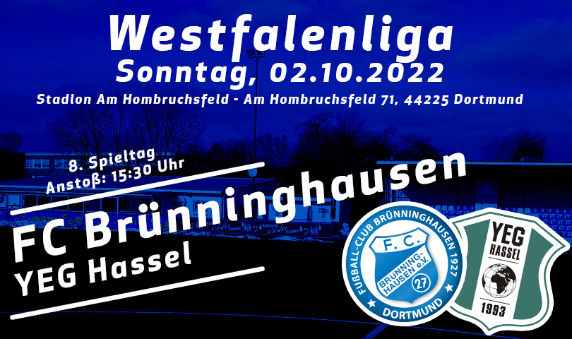 Vorbericht FC Brünninghausen - YEG Hassel 8. ST 2022-2023