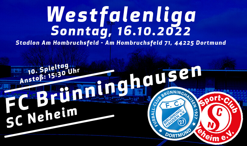 Vorbericht FC Brünninghausen - SC Neheim 10. ST 2022-2023