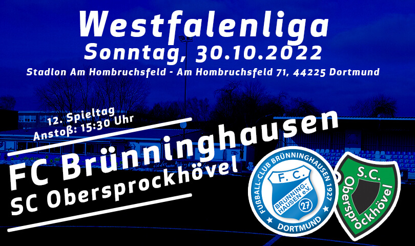Vorbericht FC Brünninghausen - SC Obersprockhövel 11. ST 2022-2023