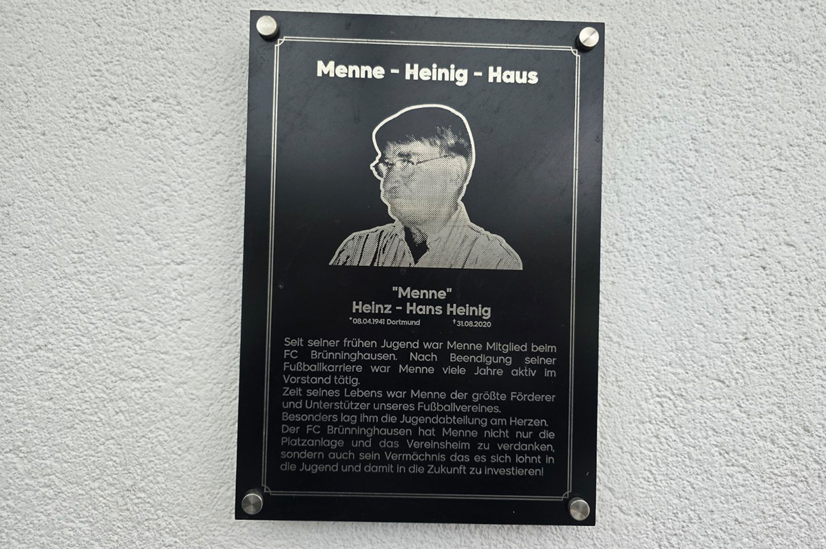 Plakette Menne Heinig